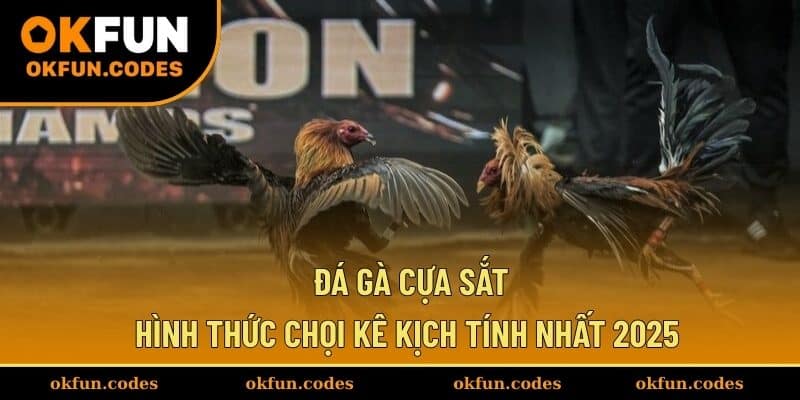 Đá gà cựa sắt - Hình thức chọi kê gay cấn nhất 2025